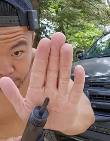 Outdoor product demonstration video thumbnail